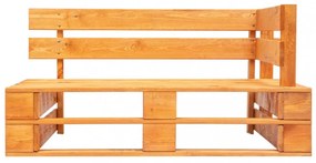 mézbarna fa kerti raklap sarokpad