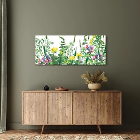 Kép - Festett réti virágok (120x50 cm)