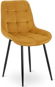 CHRIS szék mustár bársony