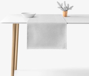 Goldea karácsonyi exkluzív asztali futó - ezüst csillogású 35x120 cm