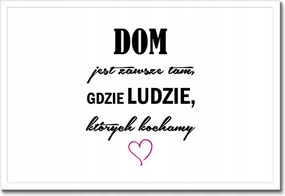 Poszterek keretben 60x40 A ház ott van, ahol az emberek