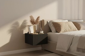 Nicole 46 cm-es függő éjjeliszekrény készlet - fekete