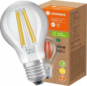 Led izzó Filament E27 A60 7,2W 1521lm 3000K Ultra Efficient Ledvance