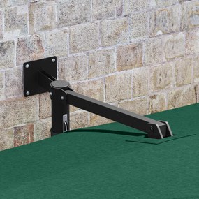 Teraszernyő Zöld Poliészter 300 cm x 300 cm Összecsukható