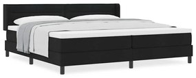 Boxspring ágy matraccal matracmal Fekete 200 x 200 cm
