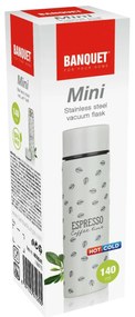 Banquet MINI rozsdamentes termosz 140 ml, espresso