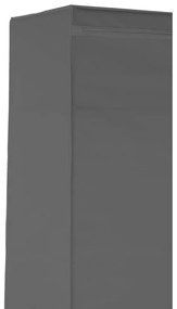 Szürke textil ruhásszekrény 90x160 cm Dara – Premier Housewares