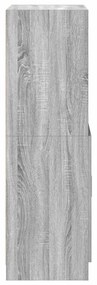 vidaXL szürke sonoma színű szerelt fa konyhaszekrény 57x41,5x131,5 cm