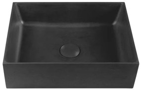 Sapho - FORMIGO munkalapra helyezhető mosdó 47,5x36,5 cm beton/fekete