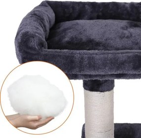 XXL Macska lakás 168 cm, Füstös szürke