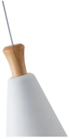 Csillár zsinóron 1xE27/15W/230V fehér átm. 20 cm