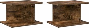 vidaXL Éjjeli asztal 2 pcs Füstölt tölgy 40 x 30 x 25 cm Faanyag