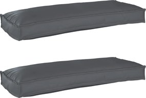 vidaXL Raklap párna készlet 2 pcs Antracit 100 x 40 x 8 cm