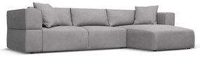 Világosszürke sarokkanapé (jobb oldali) Esther – Milo Casa