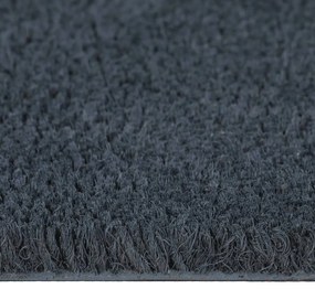 ajtószőnyeg sötétszürke 100x300 cm bojtos kókuszrost