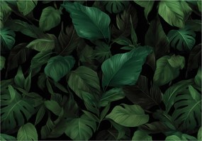 Fotótapéta Levelek Természet Zöld Hálószoba Nappali Tapéta Flizelina 250x175