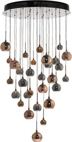 DAR LIGHTING AUR3364 AURELIA Modern Függesztett Lámpa Fekete Króm, Sokszínű IP20