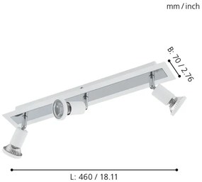 Eglo 94961 - LED Spotlámpa SARRIA 3xGU10-LED/5W/230V