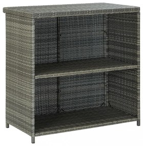 3 részes szürke polyrattan bárszett