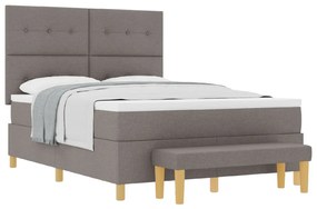 Boxspring Ágy Mattal és Pad Taub 140x190 cm Szövet