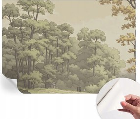 Öntapadós tapéta Divatos 3D fali ragasztó Erdei idill 312x219 cm