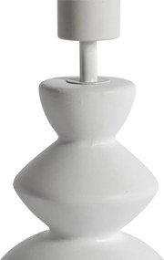 Design asztali lámpa fehér bársony árnyékolóval, zöld aranyozással 25 cm - Alisia