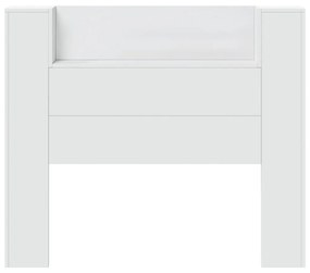 fehér áthidalószekrény LED-világítással 120x16,5x103,5 cm