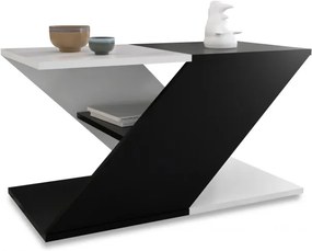 CASSINO ZEX Dohányzóasztal Fekete-fehér