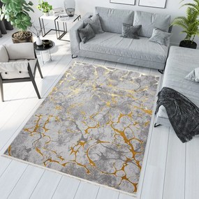 PALERMO Exkluzív szőnyeg arany motívummal Szélesség: 120 cm | Hossz: 170 cm