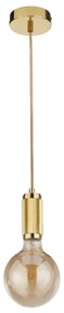 Searchlight 77651GO - kábellel függesztett lámpa SUSPENSION 1xE27/60W/230V aranyszínű