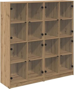 vidaXL Magasfiú 2 pcs Artisan tölgy 68 x 37 x 142 cm Faanyag
