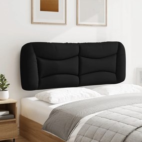 fekete szövet fejtámla párna 120 cm