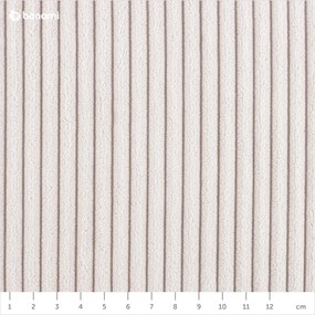 Bézs kárpitozott franciaágy 180x200 cm Mattis Cord – Meise Möbel