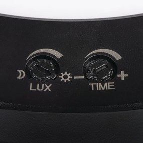 Kanlux 24605 - ERGA LED 17W 230V 2v1 szenzoros lámpa fekete, 3000-6500K