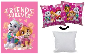 Mancs Őrjárat polár takaró, párnahuzat és párna szett 3 db-os (Friendship Fun)