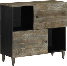 vidaXL tömör fa mangó komód 80x33x75 cm