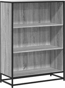 vidaXL szürke sonoma színű szerelt fa könyvszekrény 80,5x35x107,5 cm