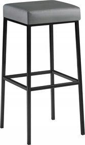 Bárszék magas bárszék hoker fekete-szürke