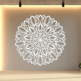 Fából készült mandala a falon táncoló virág | ORPEROF