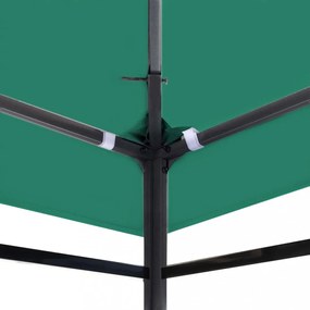 zöld pavilon tetőponyva 310 g/m², 4 x 3 m