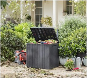 Szürke kerti tárolódoboz City – Keter