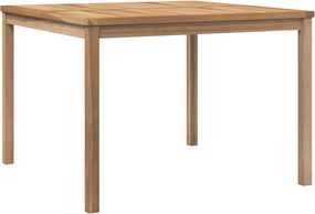 vidaXL tömör tíkfa kerti étkezőasztal 110 x 110 x 77 cm