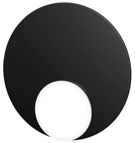 Mennyezeti / fali lámpa DOT 05, többféle változat - TUNTO Modell: fekete keret és burkolat, fekete fém panel