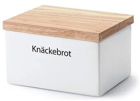 Continenta C3950 - Kerámia tárolódoboz fedővel 17,5x13,5x11 cm gumifa