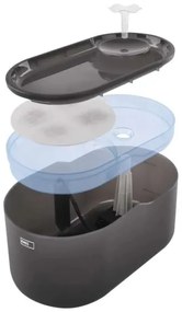 Itató szökőkút háziállatoknak 2,6 l/5V szürke