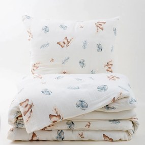 Matex Pillangók muszlin ágyneműhuzat, 140 x 200 cm, 70 x 90 cm