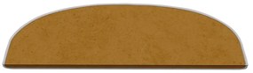 Világosbarna lépcsőszőnyeg szett 16 db-os 20x65 cm Plain Color – Vitaus