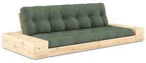 Zöld kinyitható kanapé 244 cm Base – Karup Design