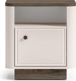 Amberto éjjeliszekrény 50 cm - kasmír / sötét windmill tölgy