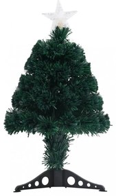 száloptikás megvilágított karácsonyfa állvánnyal 64 cm